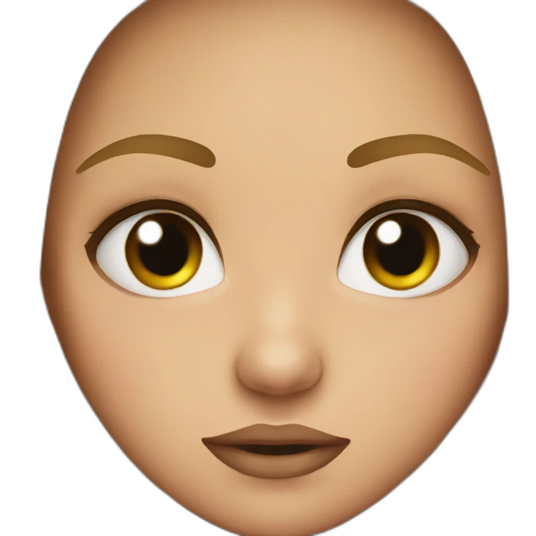 Girls Little black eyes emoji