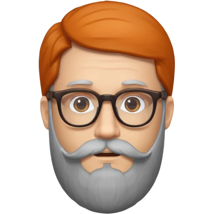 Guy with long beard and glasses emoji