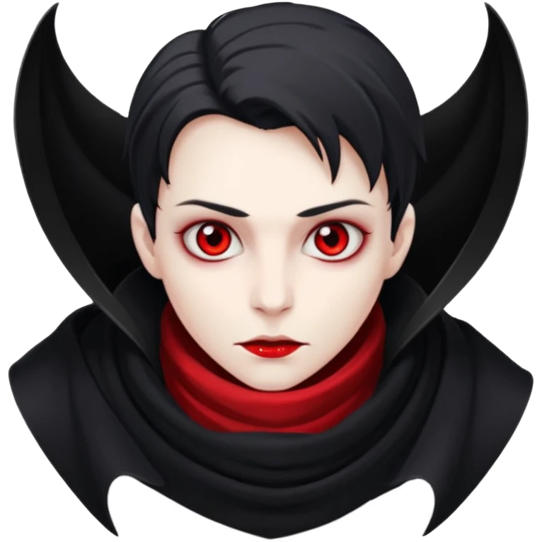 vampire with scarf 
 emoji