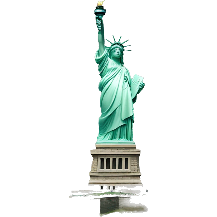 statue of liberty, bottom angle emoji