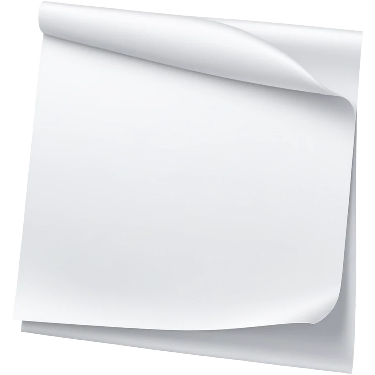 sheet of white paper emoji
