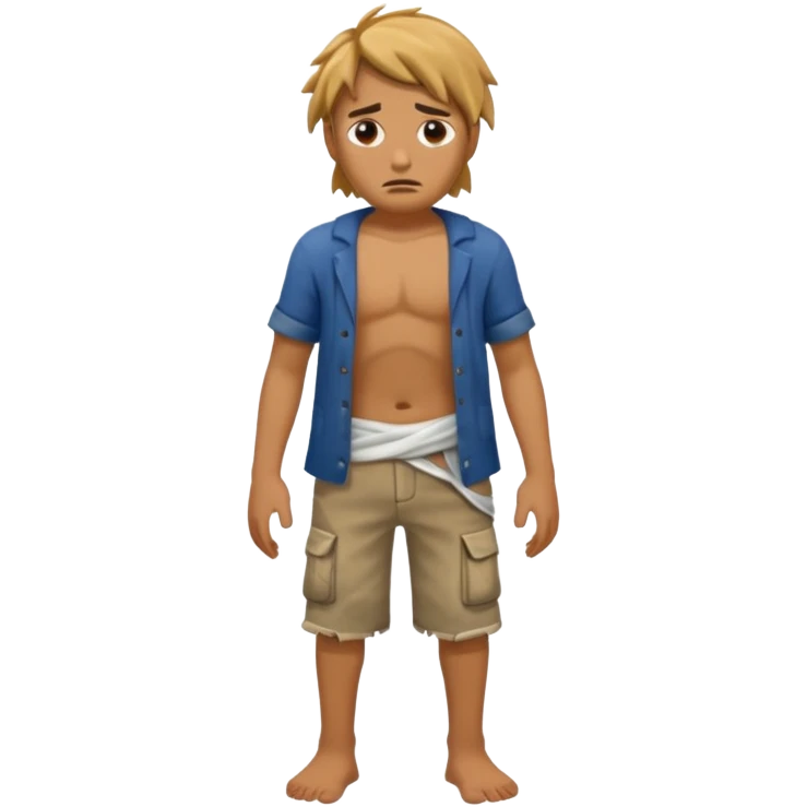 shipwreck survivor, full body emoji