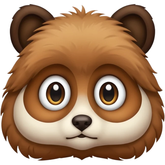 Sad animal with big eyes emoji