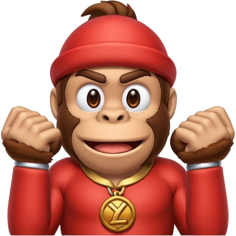 donkey kong making 👌 emoji