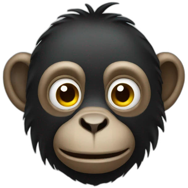 dark monkey emoji