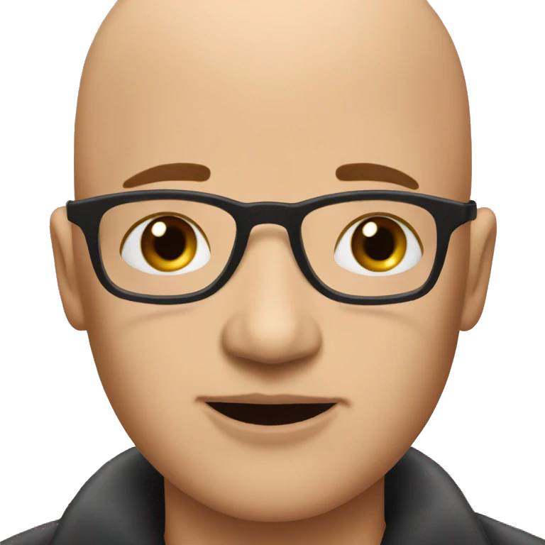 bald guy with lipstick stain  emoji
