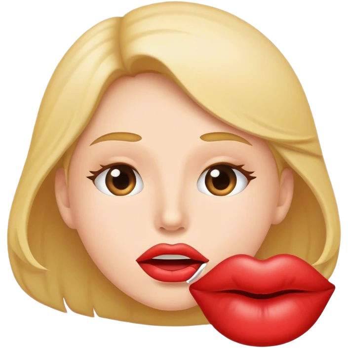 speech balloon in lip  emoji