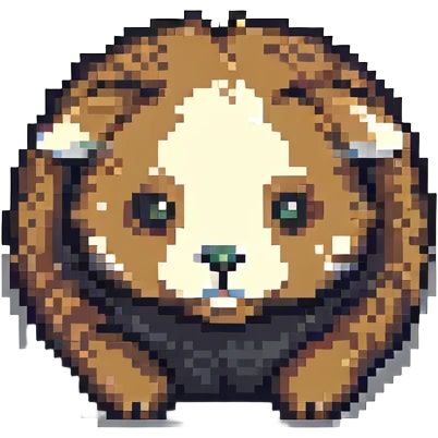 small animal in pixel art style emoji