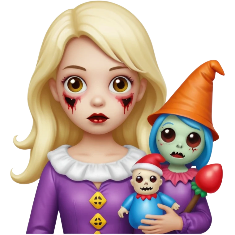   jeff koons inflatable puffy halloween girl zombie gnome emoji