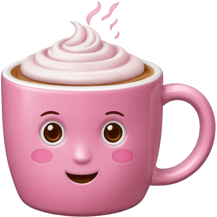 Pink latte  emoji