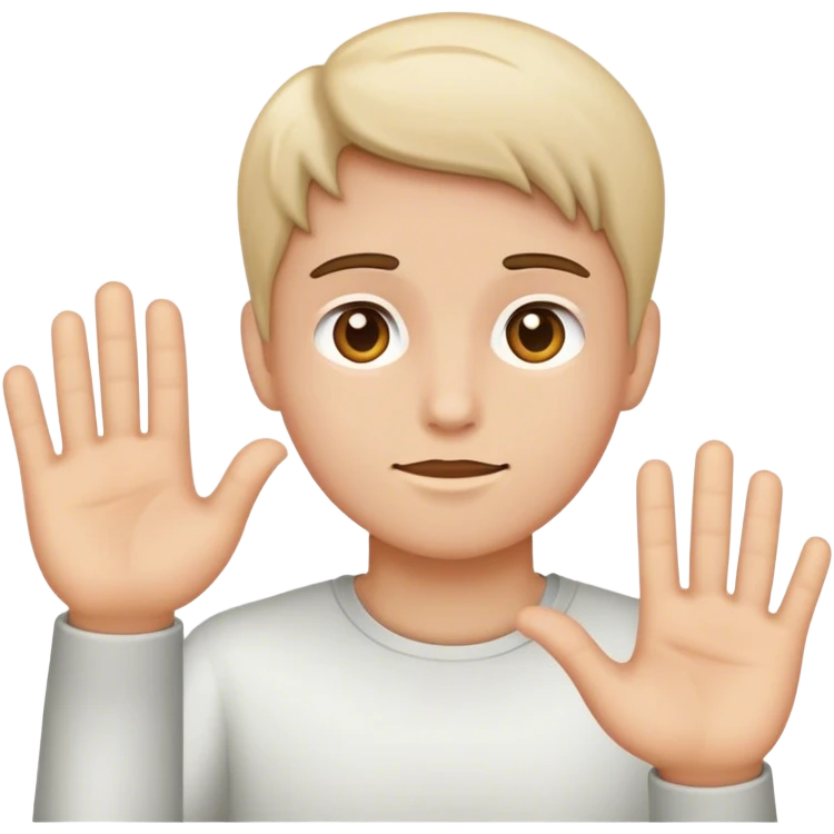empty handed emoji