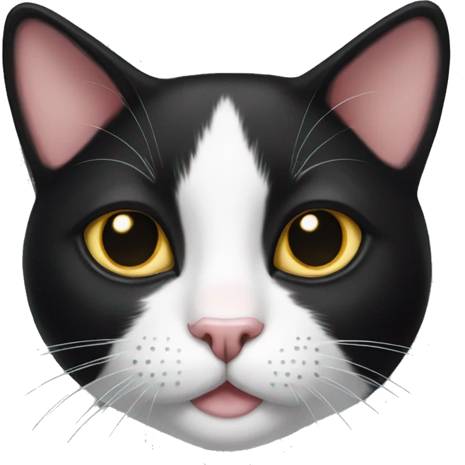 Tuxedo cat emoji