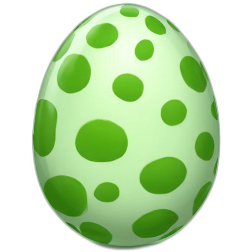 Dino egg green an whir spots emoji