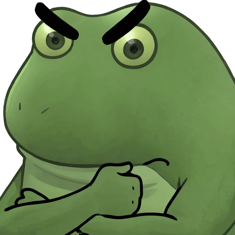 Crossed arms angry emoji