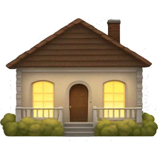 A house with the lights emoji