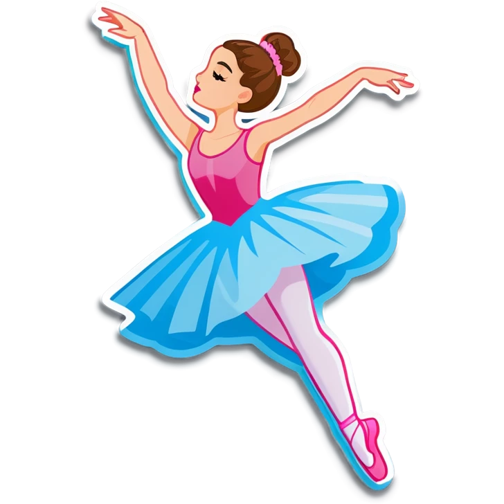 Ballerina jumping emoji