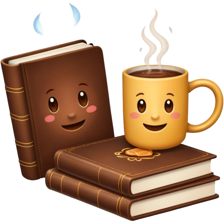 Book & cocoa emoji