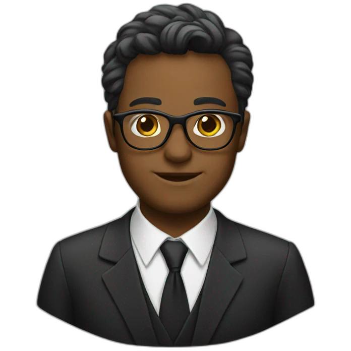 Lawyer with glasses  emoji