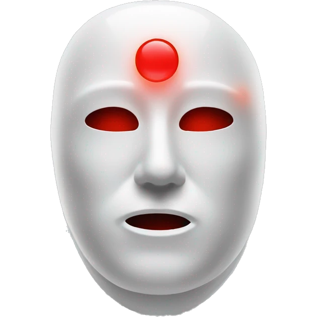 Red light therapy mask emoji