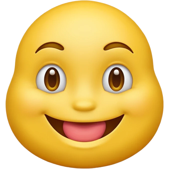 Yellow emoji with big fat lips emoji