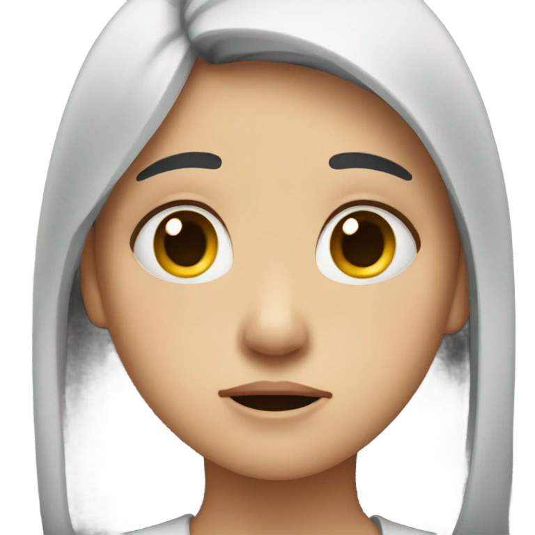 A girl crying  emoji