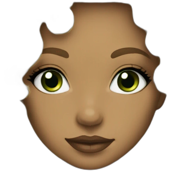 Light skin wsh Green eyes blonde curly hair emoji