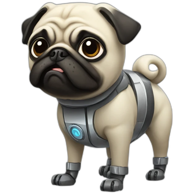 pug-robot emoji