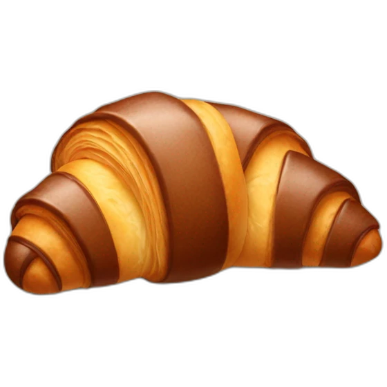 Chocolate croissant  emoji