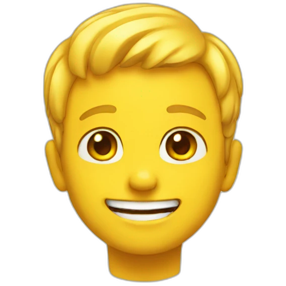 Yellow boy smile emoji