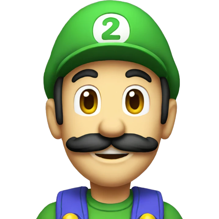Shadow Luigi emoji
