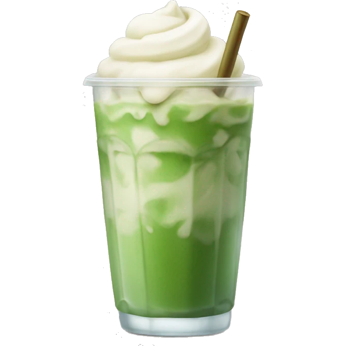 iced matcha latte emoji