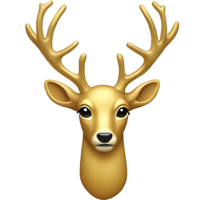 Gold deer emoji