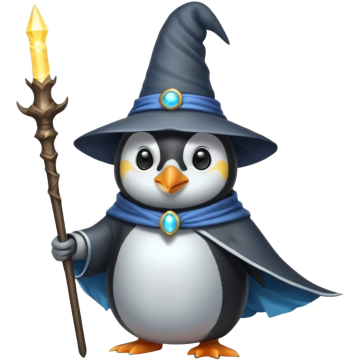 Penguin Wizard emoji