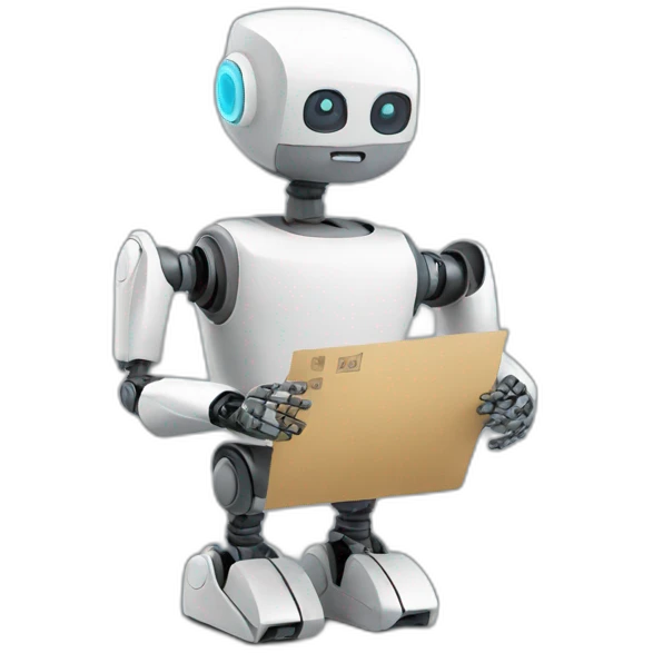 robot sending messages emoji