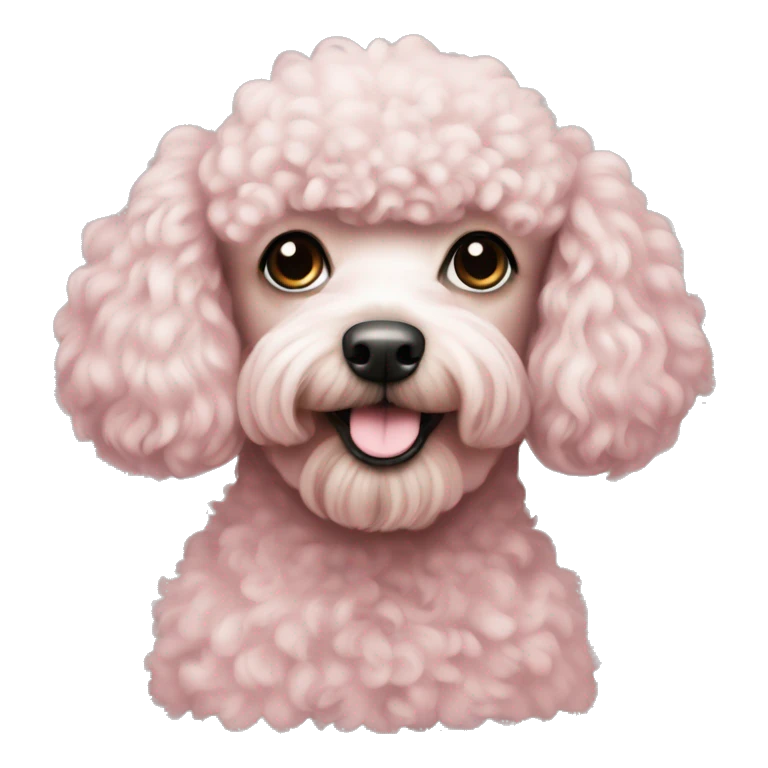 poodle pink color emoji