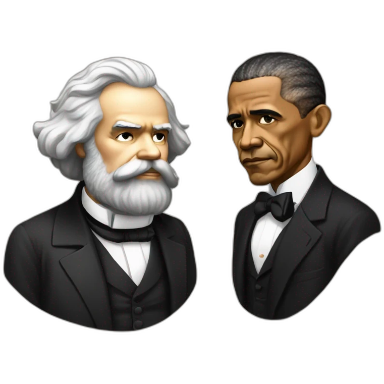 karl marx and barack obama emoji