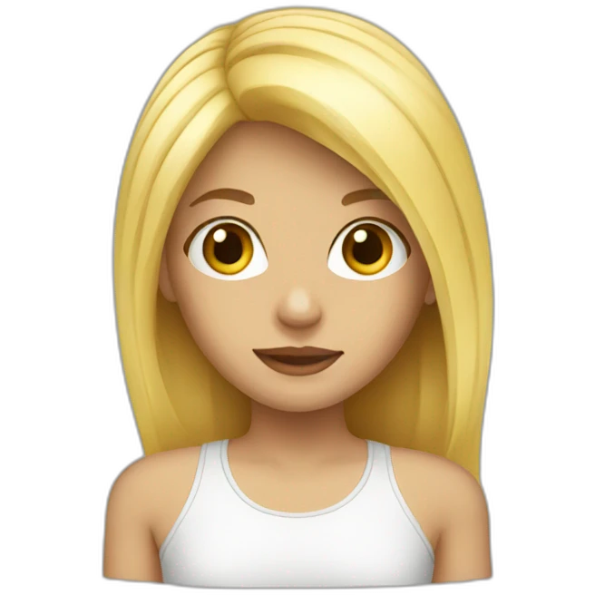 blond girl emoji