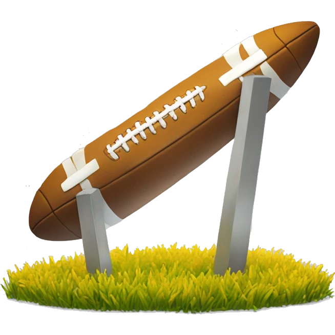 American football yellow field goal post emoji