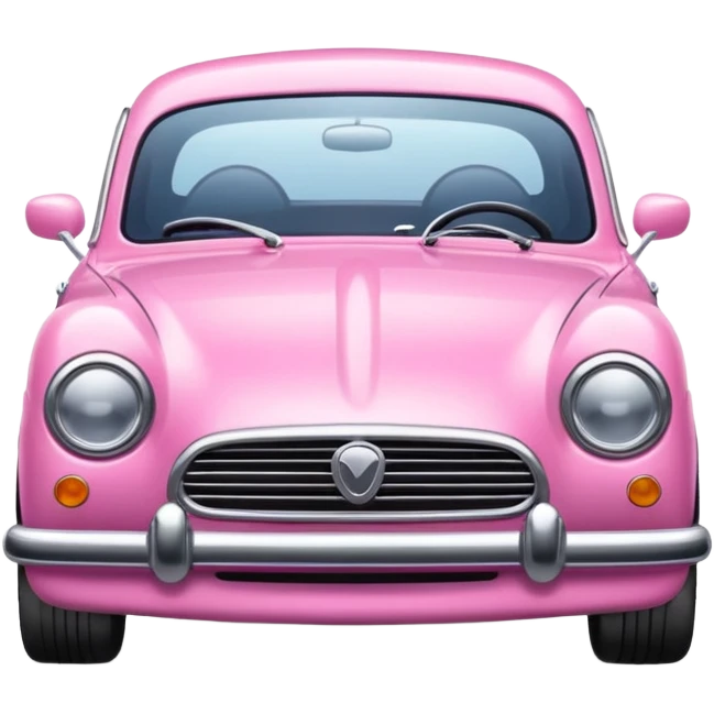 pink car emoji