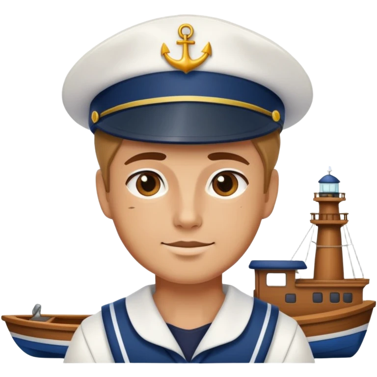 Sailor with boat emoji