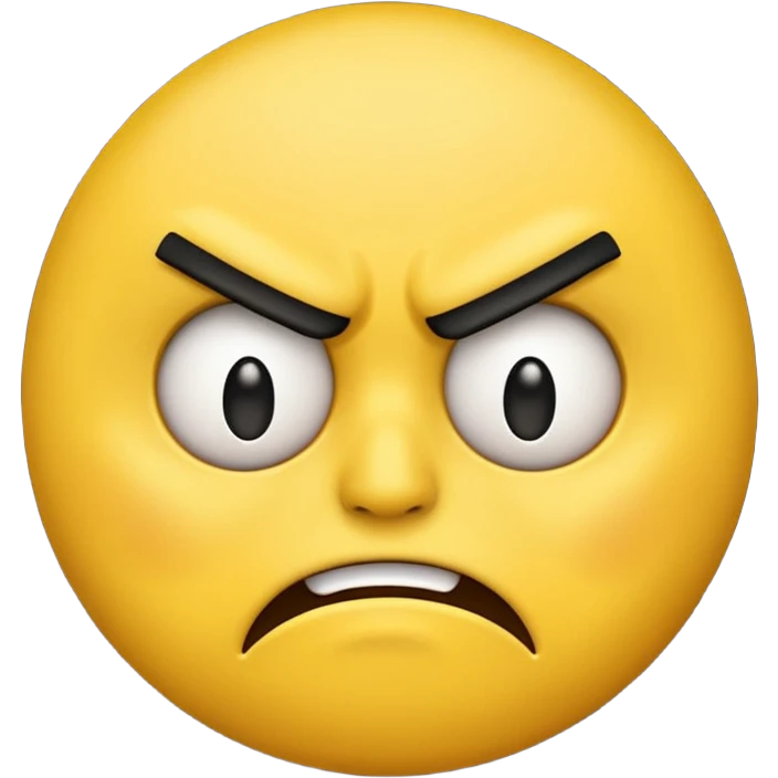 A regular emoji but sad and mad at the same time emoji