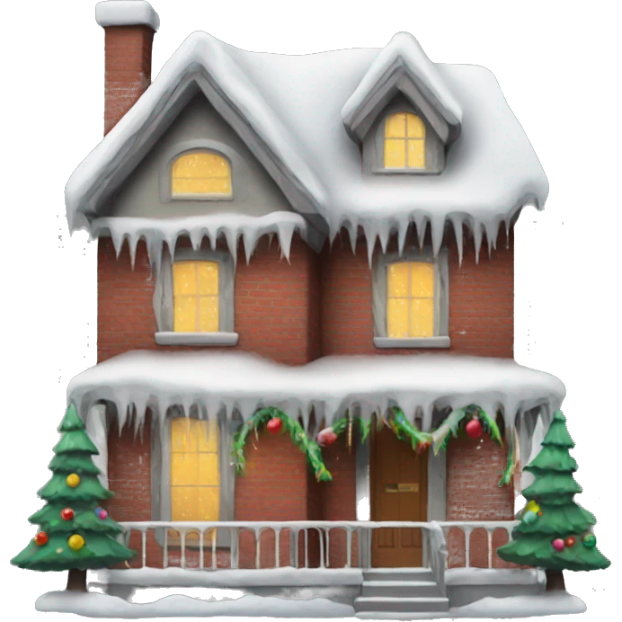 Christmas house emoji