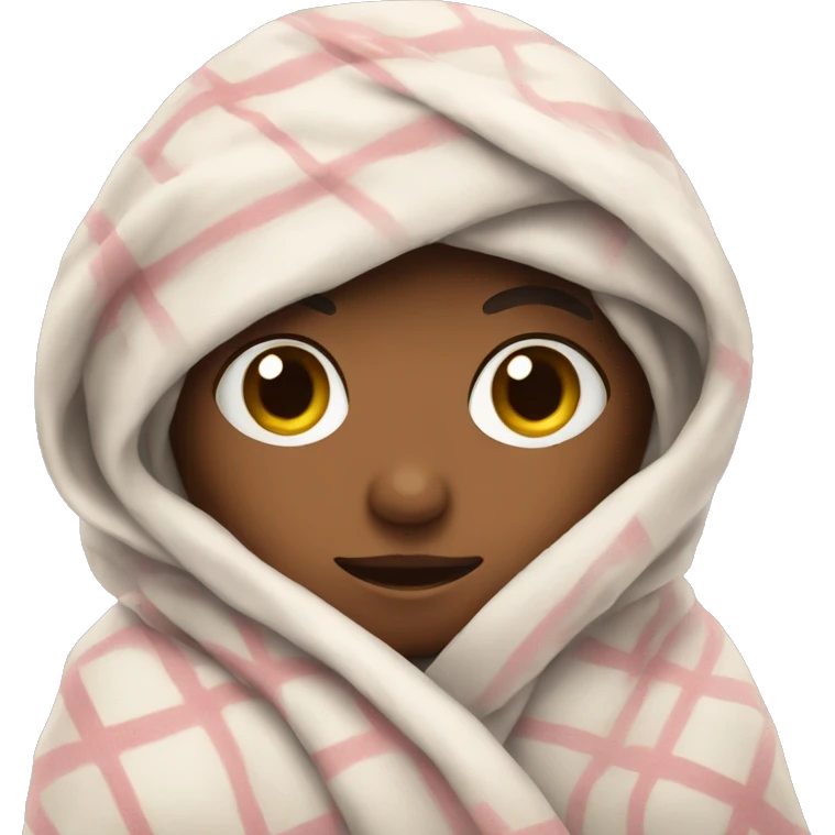 Girl wrapped in blanket  emoji