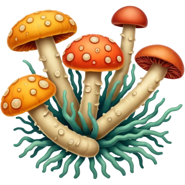 bacteria and fungi emoji