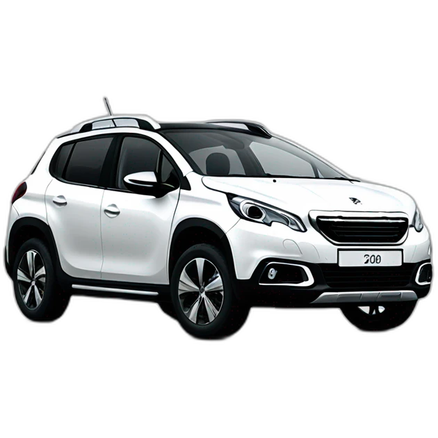Peugeot 2008 White sport emoji