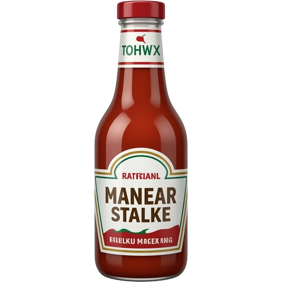 Emoji de  garrafa de molho de pimenta emoji