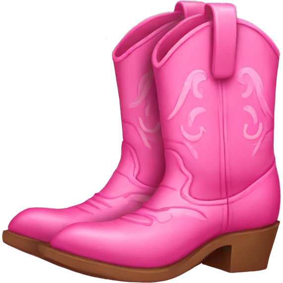Pink cowboy boots emoji