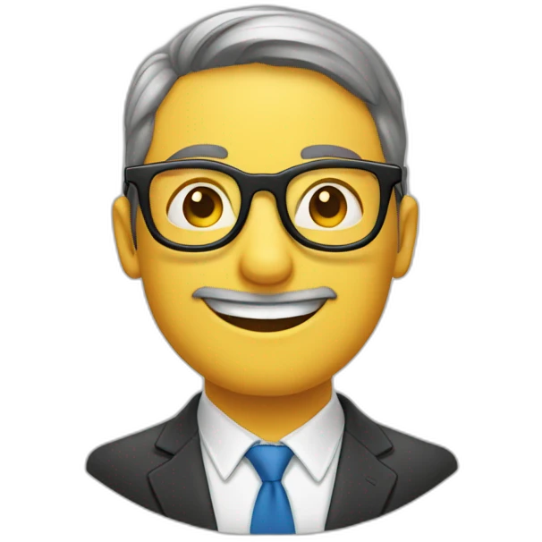 Lunettes, avec une plus grande que l’autre emoji