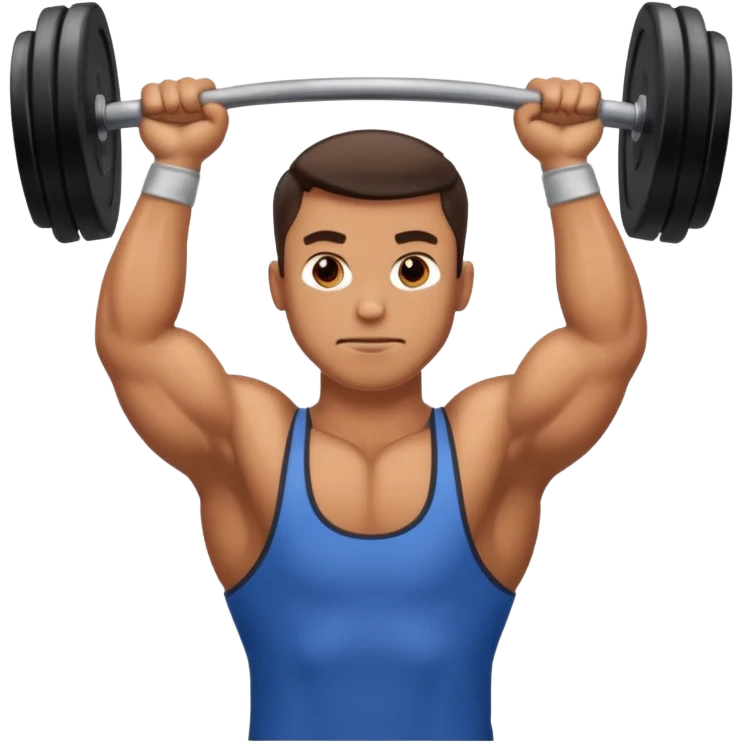 A man lift heavyweight in gym emoji