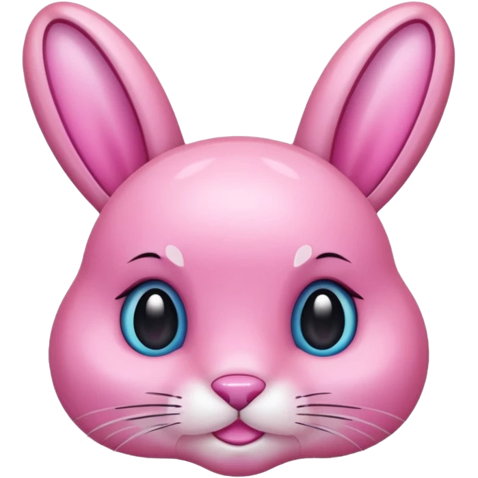  crystallized bunny pink emoji